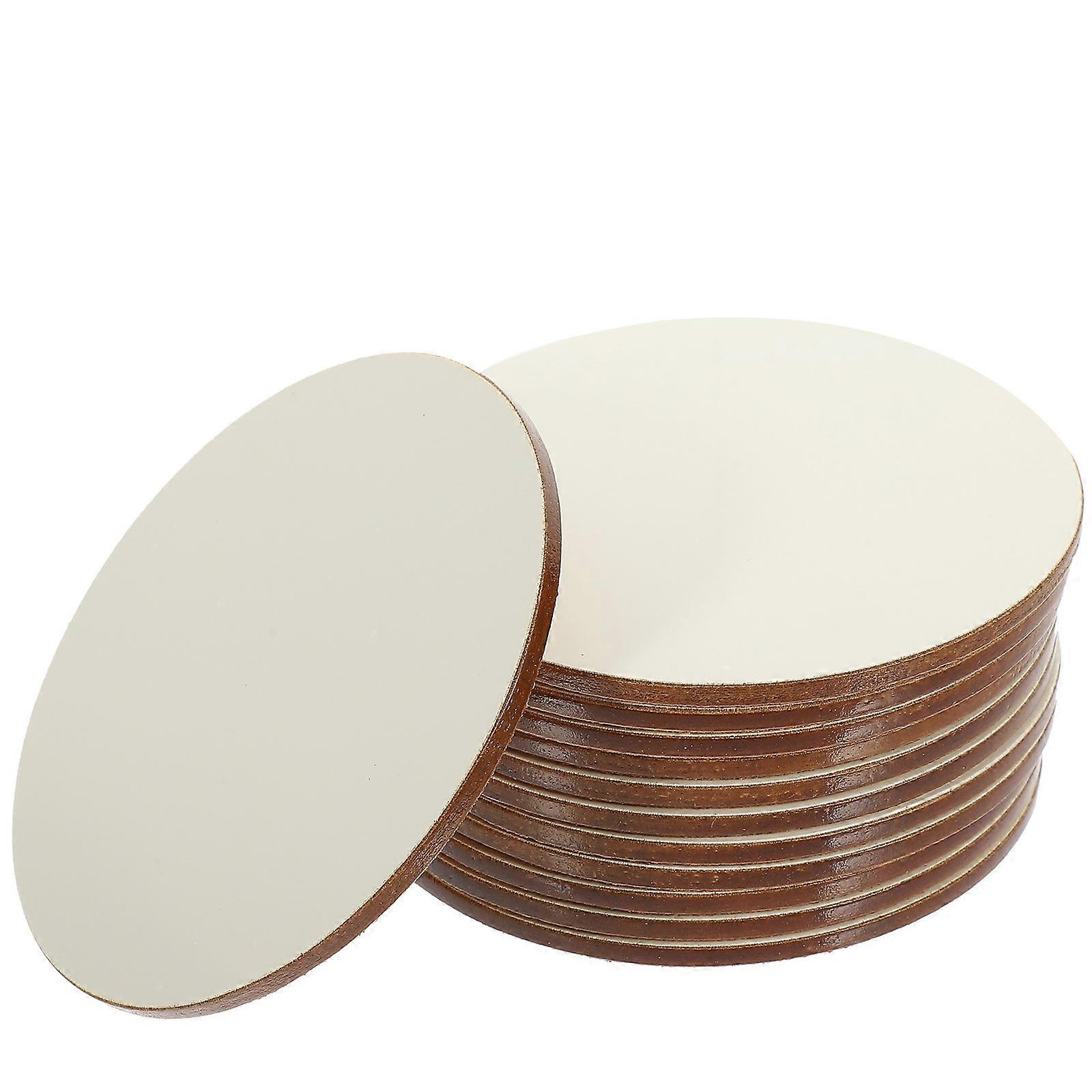 Heat Transfer Cup Coasters Diy Home Use Cork 10*0.4cm 12Set
