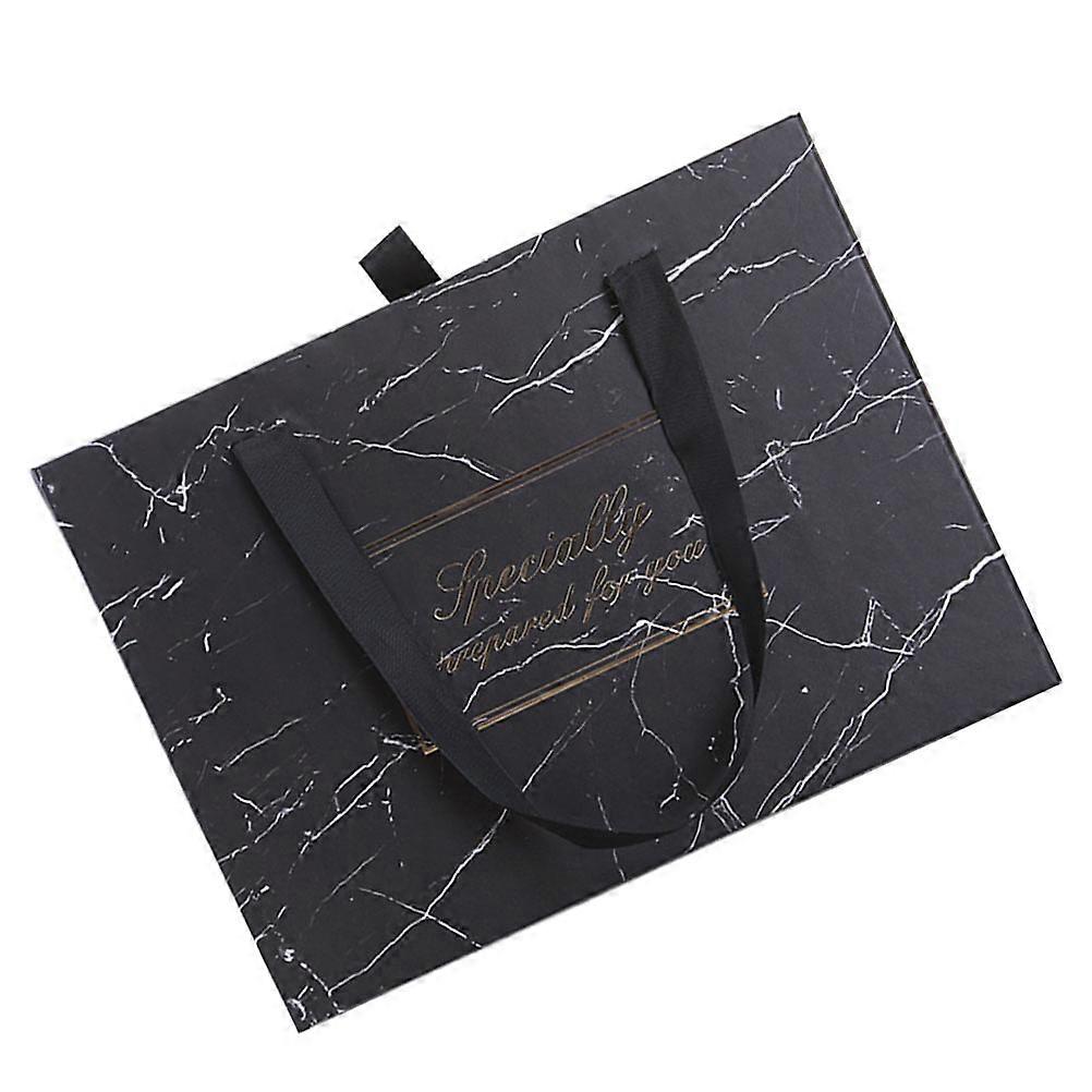 Black Marble Pattern Packing Box 1Pcs Oblong Gift Packaging Durable Black 1200 Industrial Board