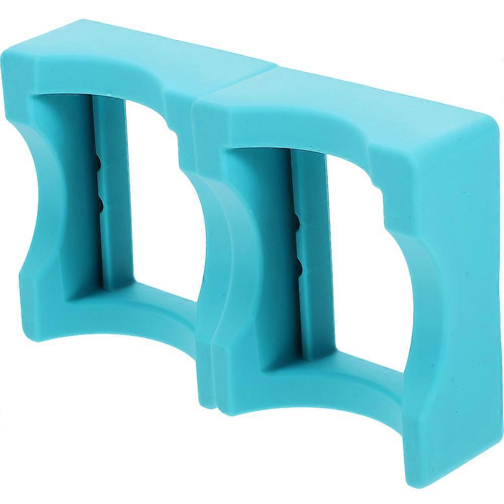 Blue Silicone Cup Cradle for Storage Use with Compact Design 2 Pcs Small Size