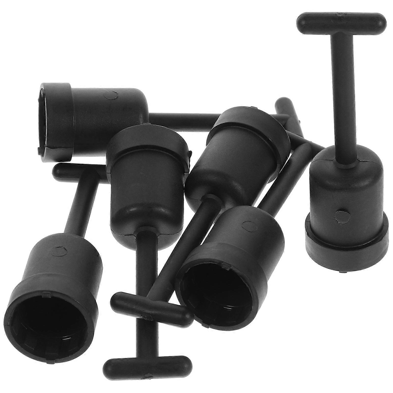 Collar Ring Removal Tool Chandeliers Removing Socket Ring T-Shaped Black Plastic 6Pcs