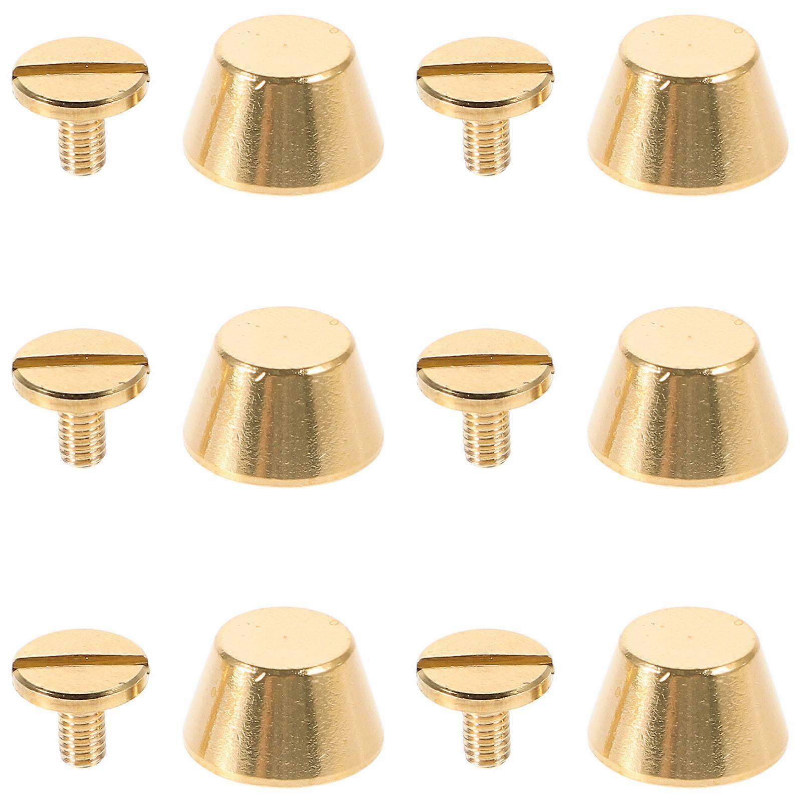 Metal Purse Feet Hardware, Round Studs for Handbag Support, DIY Repair & Decoration Accessories for Bags, Shoes, Belts – 6pcs Set