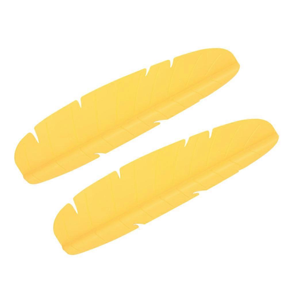 Yellow Sink Splashing Guard Water Splatter Blocker Durable PP Kitchen Countertop Baffle 2Pcs