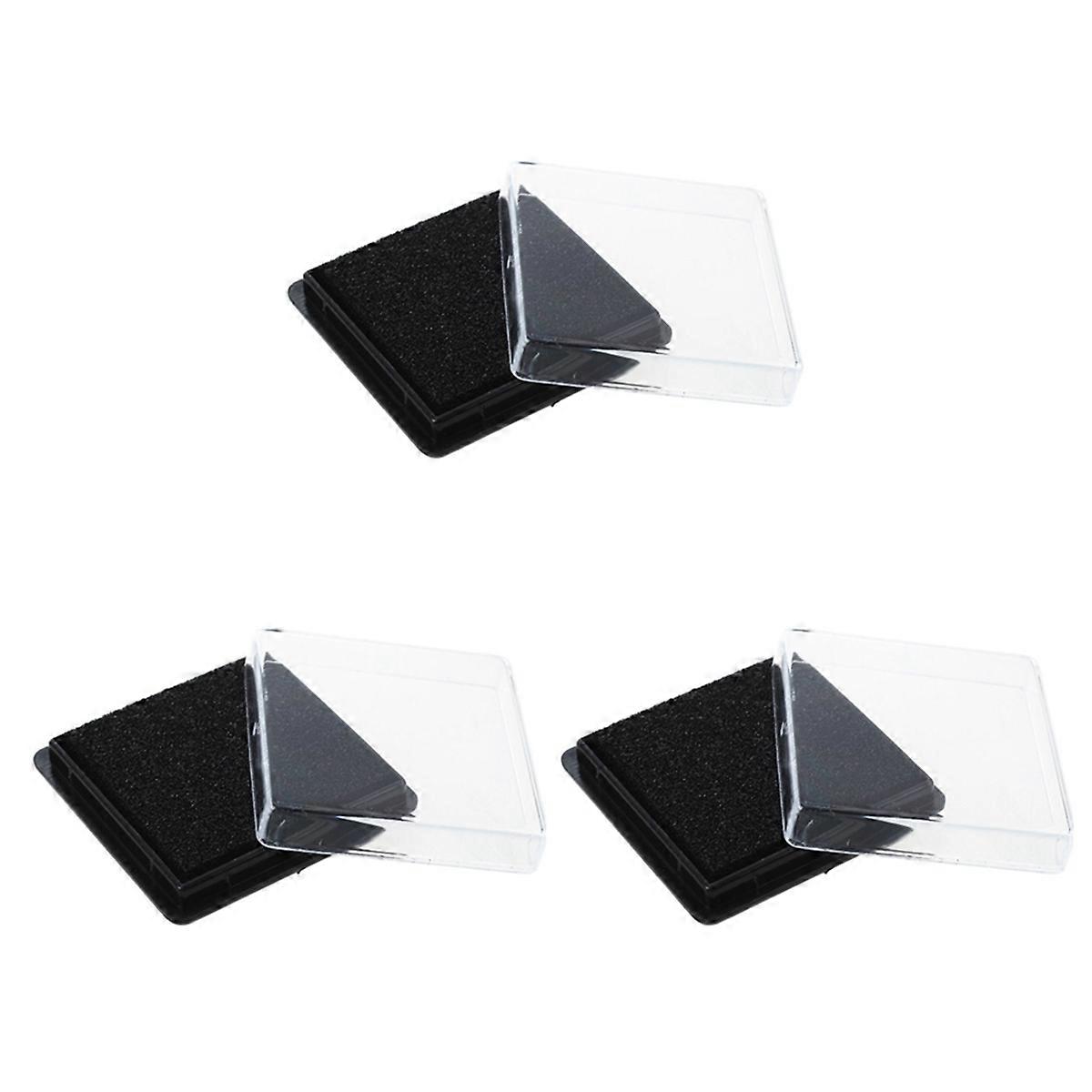 3X Stamp Pad Ink Pad Wedding Letter Document Black
