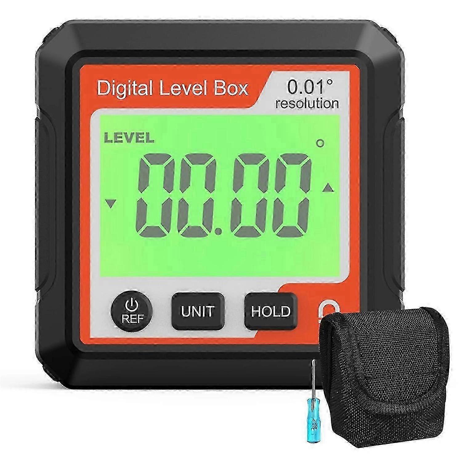 Digital Level Angle Gauge Meter Electronic Level Angle Finder Tool,ABlack & Red SZRH A-W