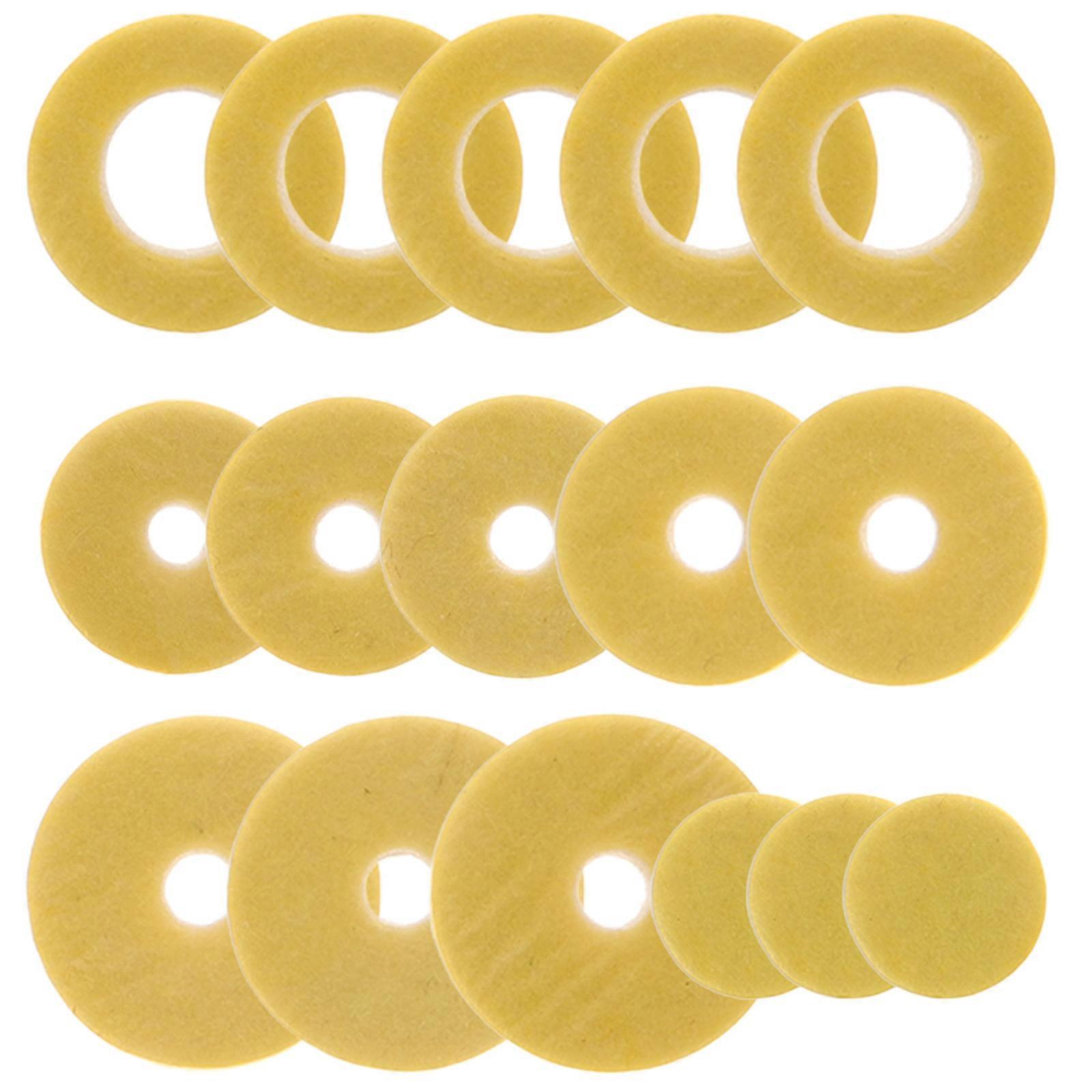 Open Hole Flute Pads Set   Felt Material Washers for Comfortable, Precise Playing   Durable Replacement Parts for Woodwind Instruments