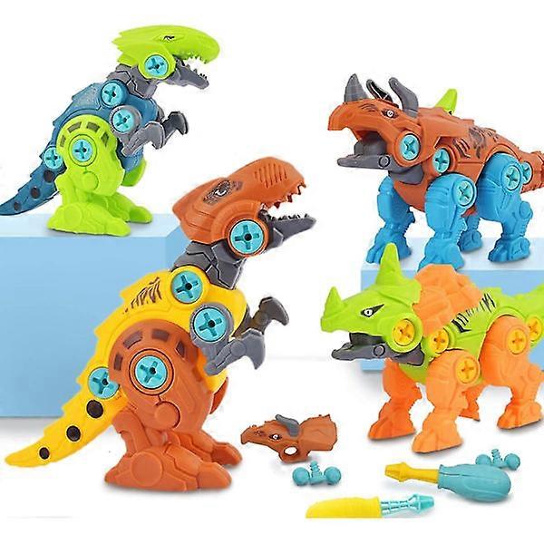 Take Apart Dinosaur Toys for Boys Building Toy Set Stem Learning Toy Construction 4 Pack