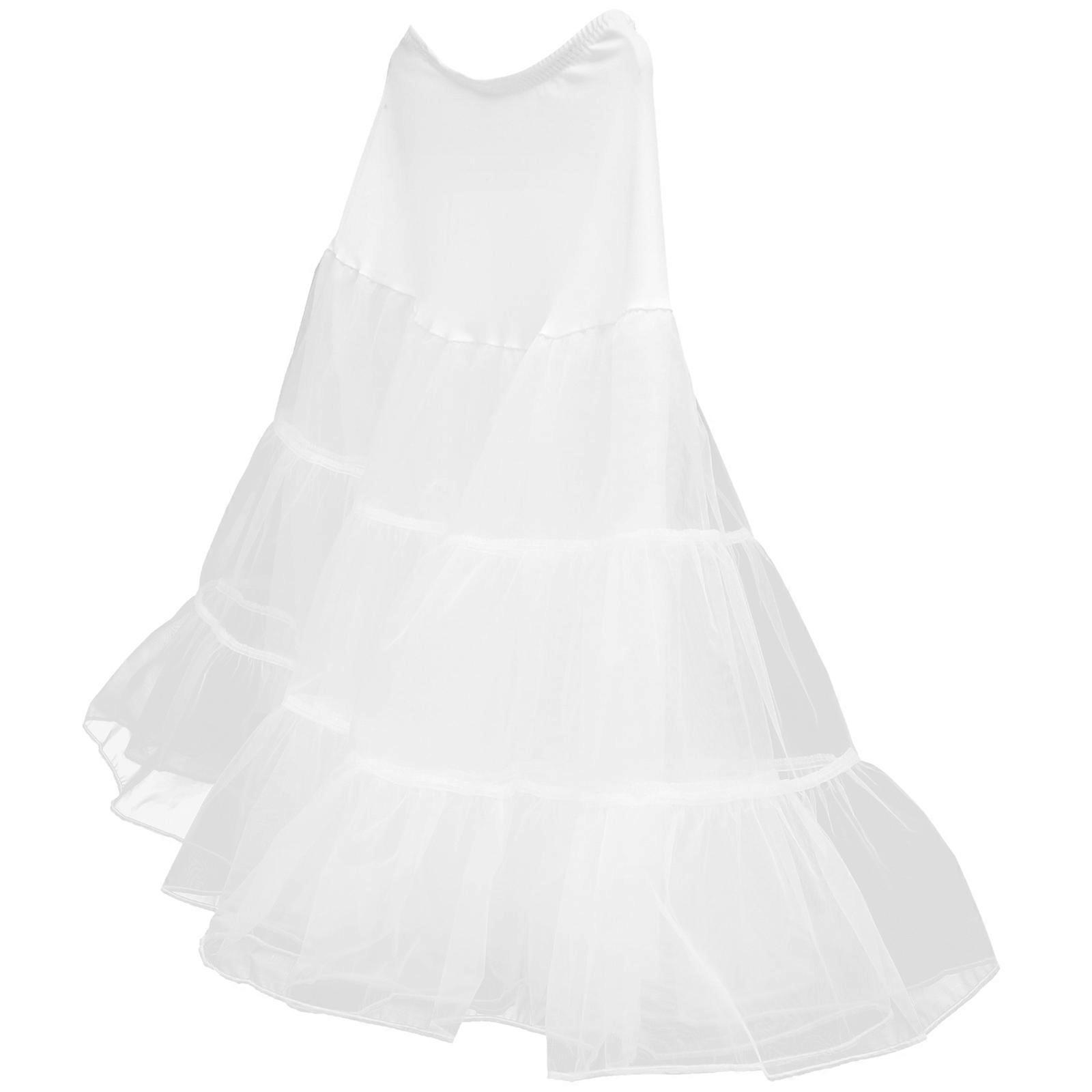 Petticoat Hoop Φούστα για Cosplay Γάμος Σκηνική Παράσταση Φωτογράφιση Λευκό Voile Υλικό Φόρεμα Υποστήριξης 1Τμχ