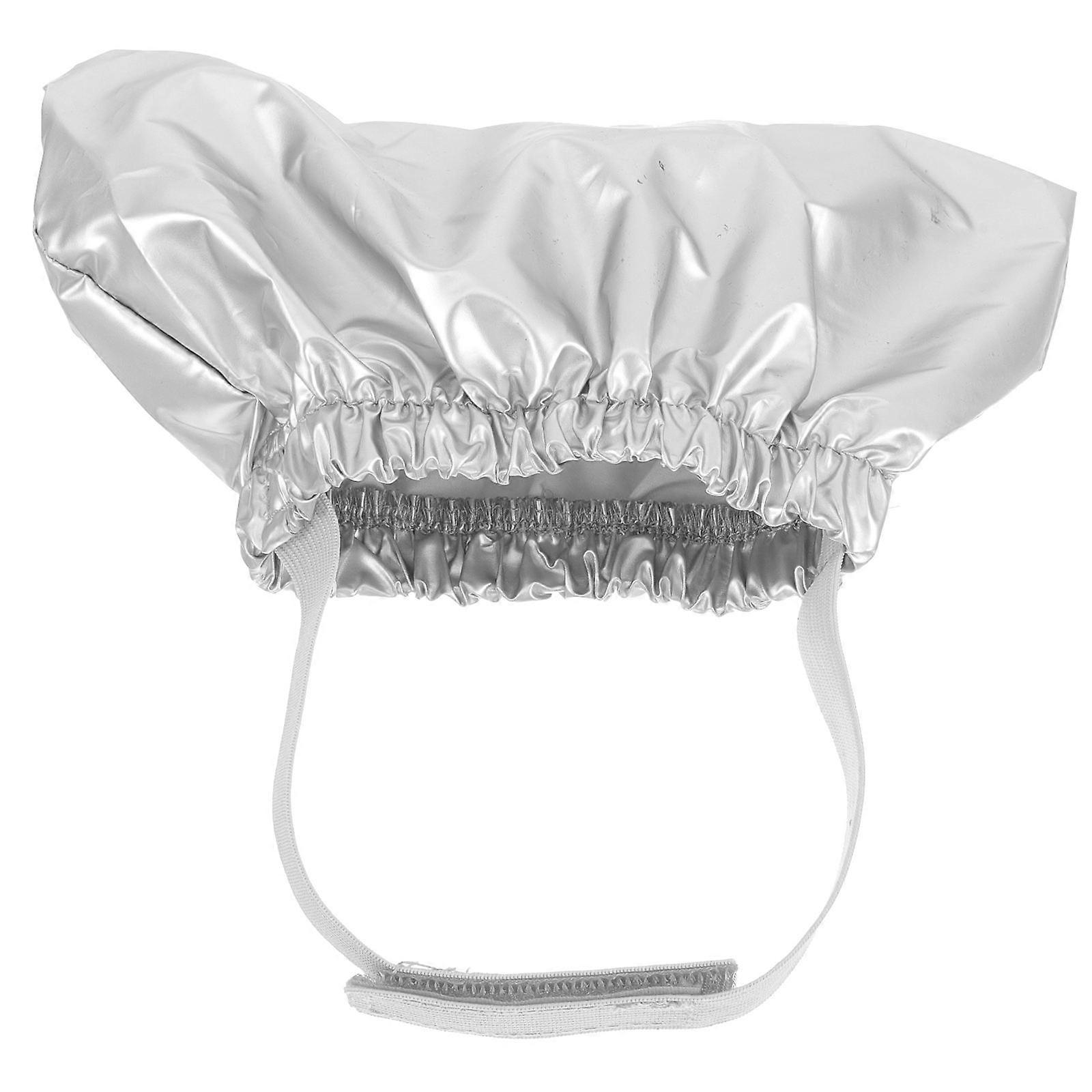 Pet Shower Cap Water Proof Hat Reusable Bath Ear Cover with Adjustable Strap 1 Set