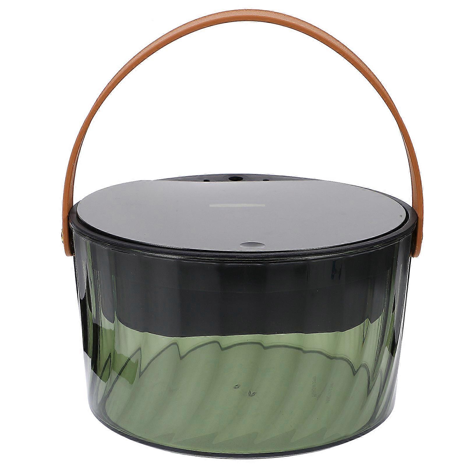 Modern Garbage Can, Small Portable Bin with Press Lid Adding Charm to Your Space