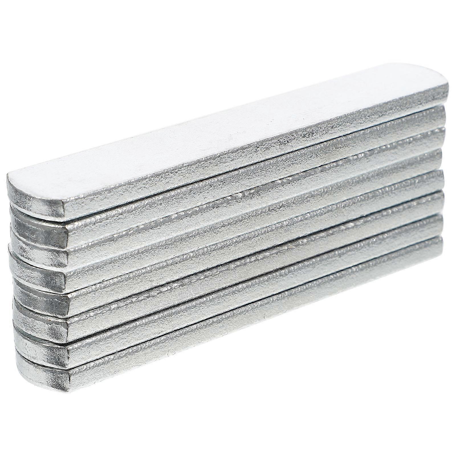 Steel Weight Plates for Adjustable Vest 8 Pieces Silver Color Ideal for Home Workouts and Gym Use