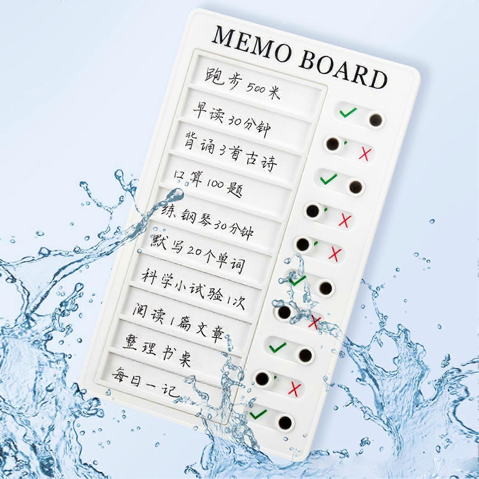 Checklist Board for Kids DIY Reasonable Arrangement Portable Chore Checklist with Removable Paper for Home 10 Sheets Replacement Card Stock 