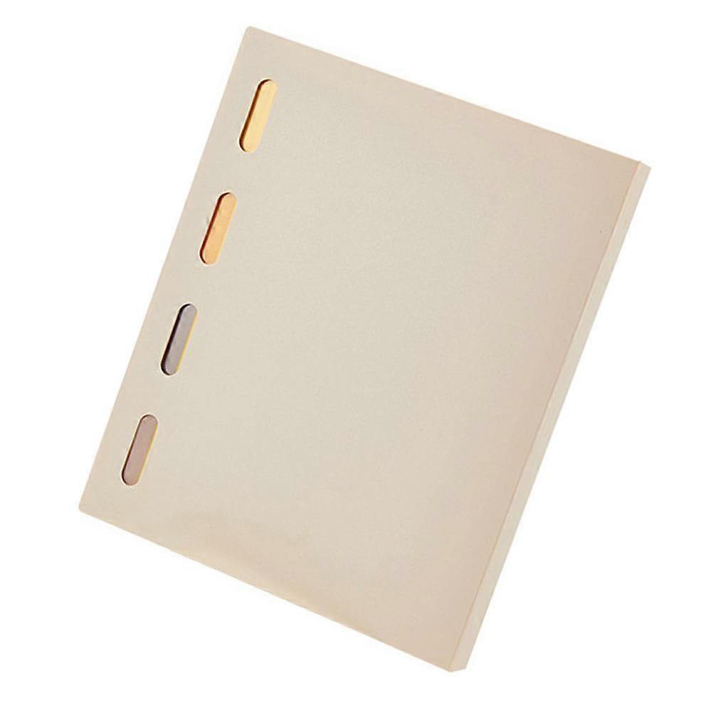 Refillable Loose Leaf Notebook Cover A5 Protective Cover For Students And Professionals In Beige Color 1 Set