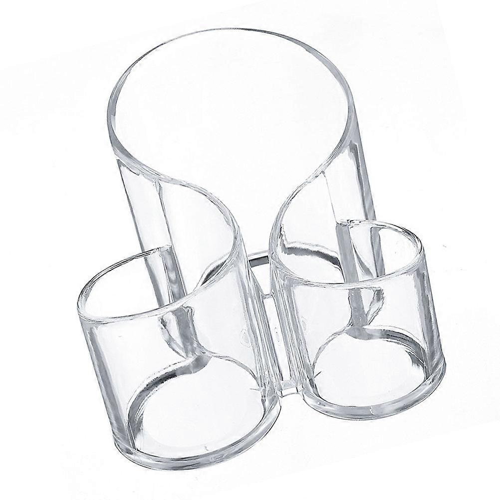 Makeup Desk Organizer Storage For Cosmetics Home Use 5.5×5.1×4.7in Simple Design 1Set