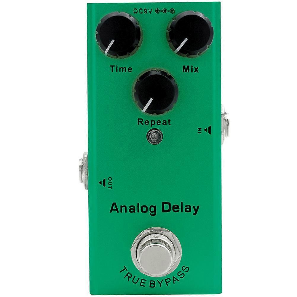 Metal Delay Echo Effect Pedal For Guitar Lovers 3.62X1.65X1.34In Analog Circuit LED Indicator 1Set