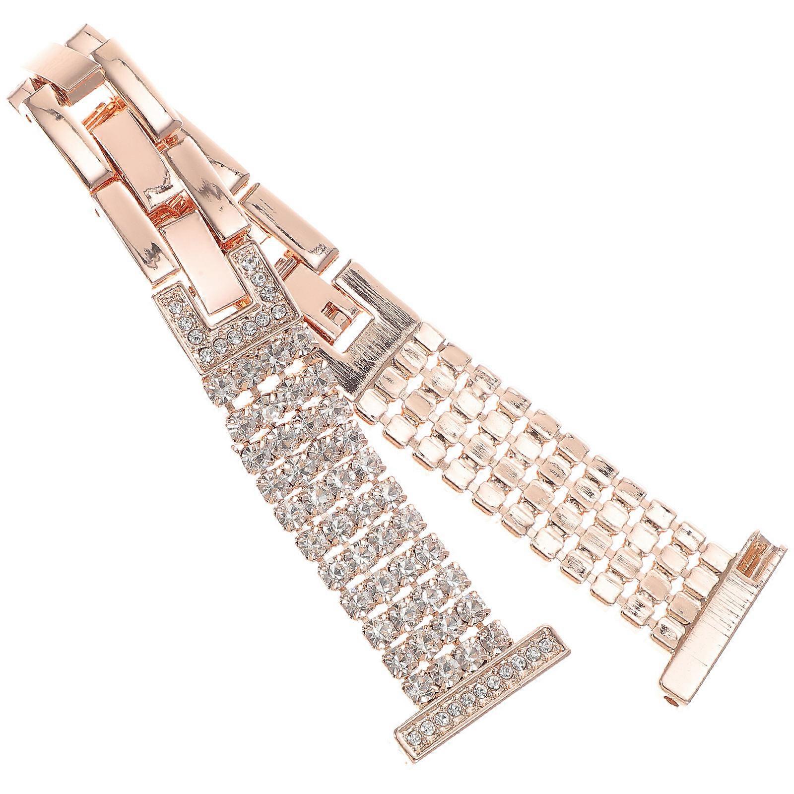 a polished and professional product description based on your :

 

**Elegant Row Diamond Watch Band – Wear Resistant & Comfortable Fit for