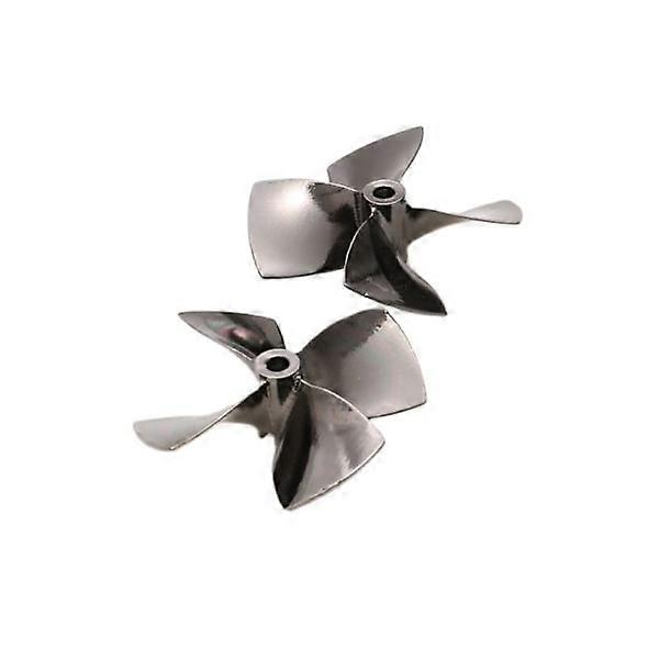 Modellboot Schwarzer Propeller 4-Blatt Propeller aus Zinklegierung