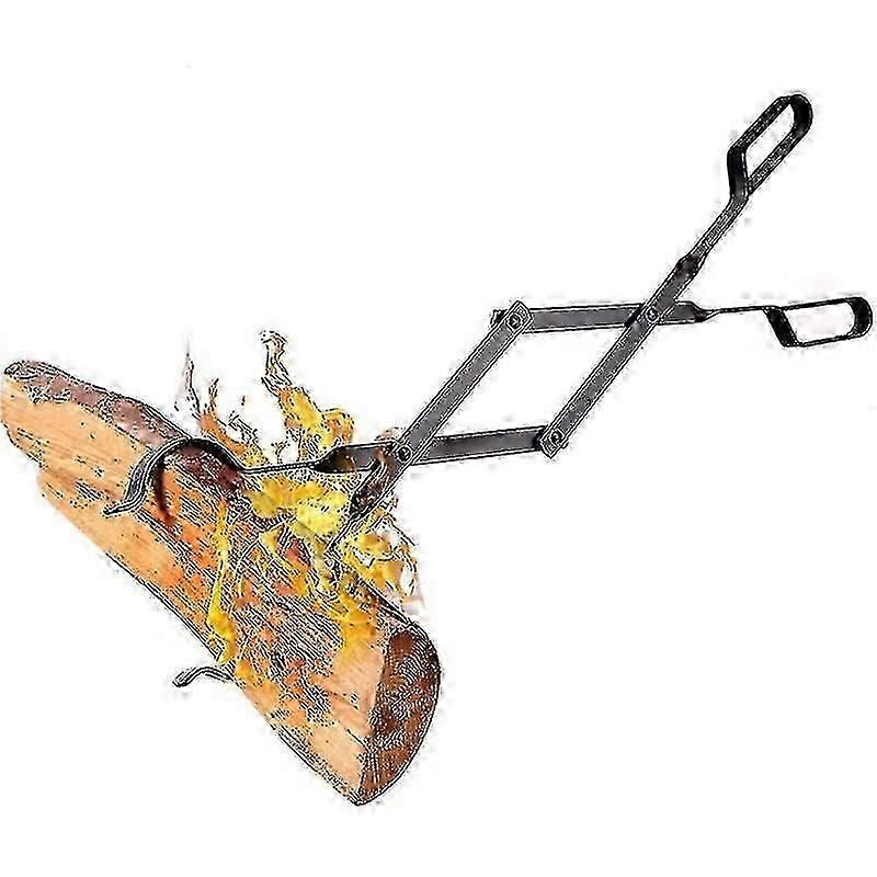 Fire Tongs Heavy Duty Fireplace Log Tongs Indoor