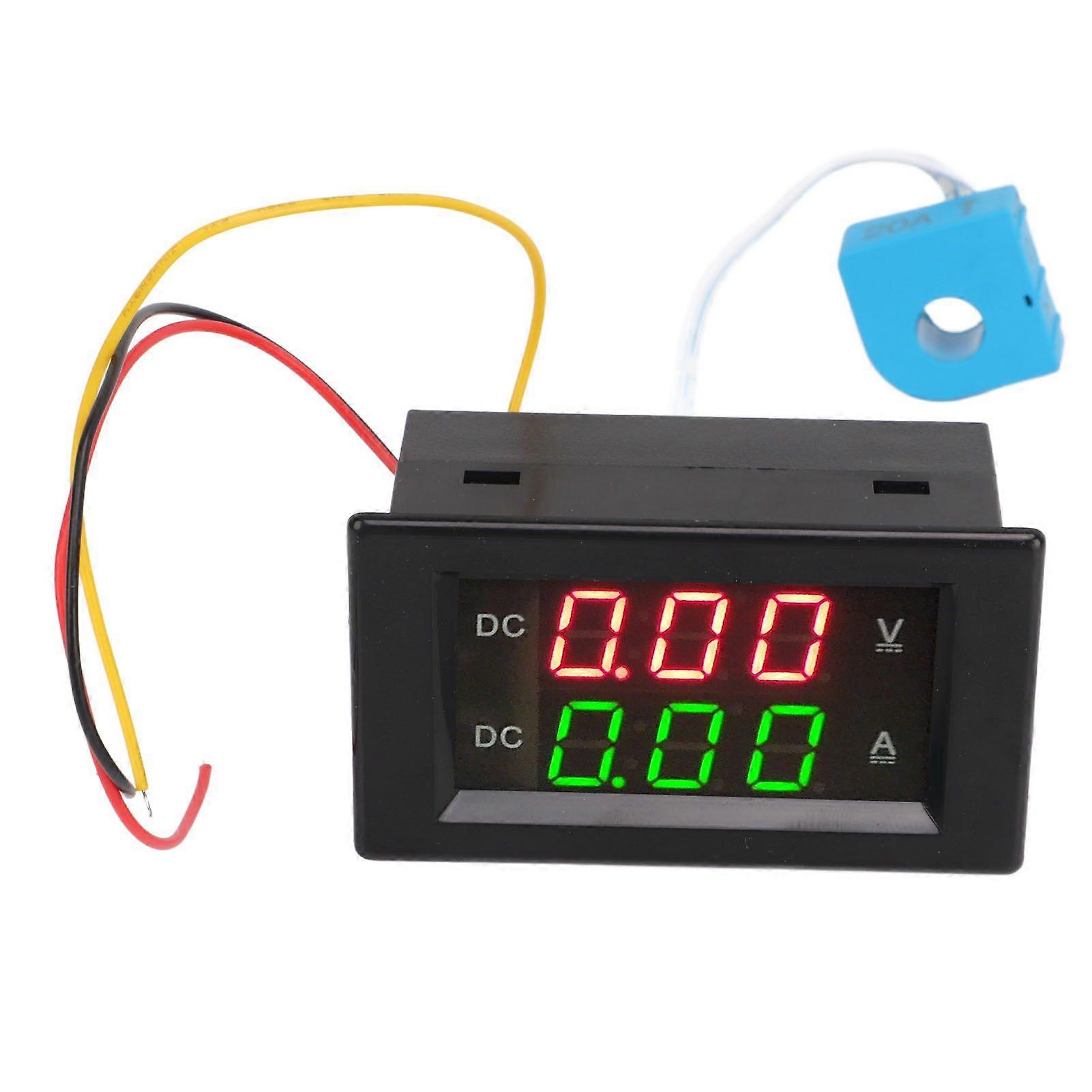 dual display volt amp meter 600V 20A automotive use