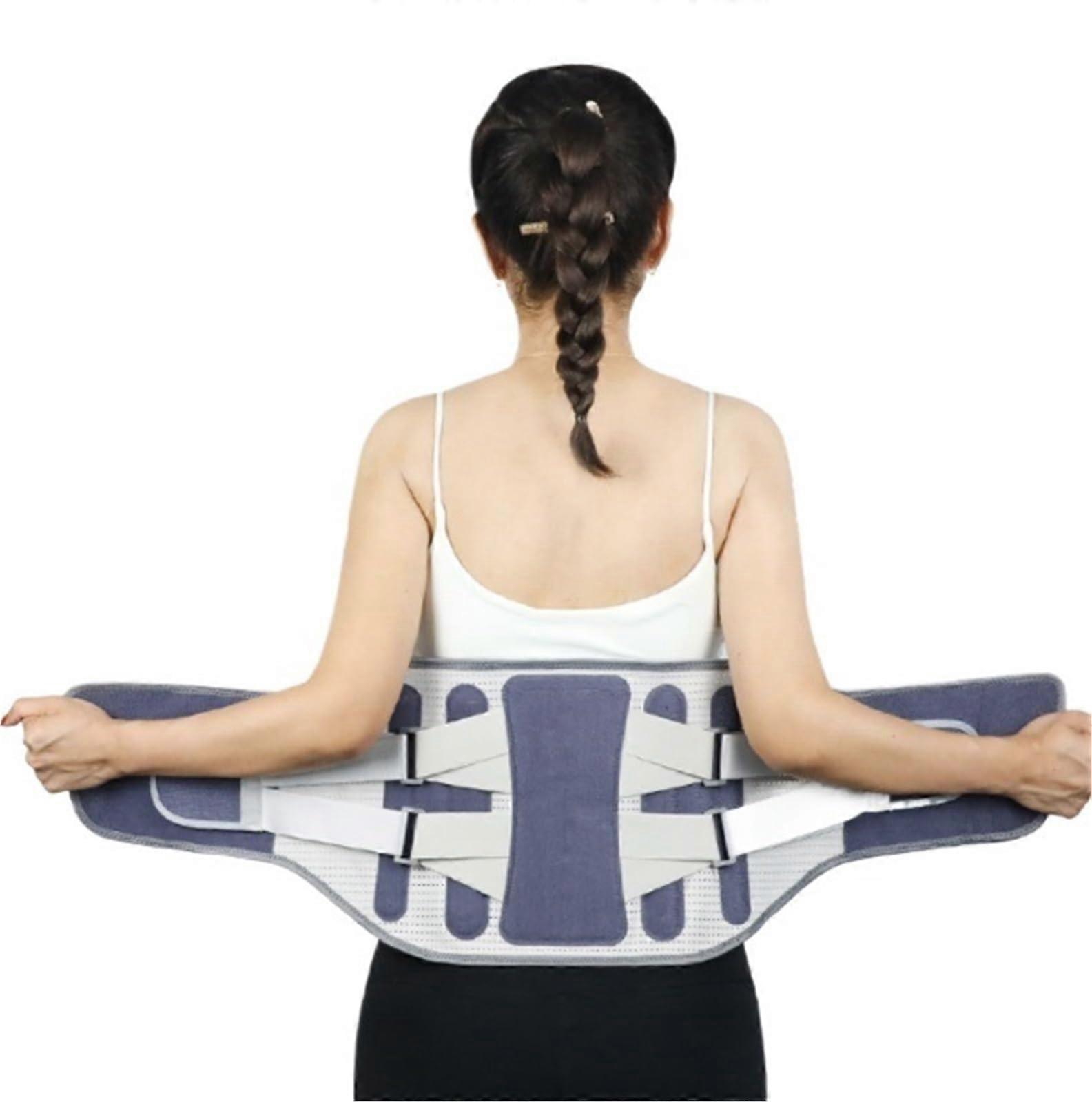 Lumbar Support Belt Back Support Back Brace Back Support With Large Support Panel And Breathable Back Support Straps(Blue,XXL) Ref: 6546