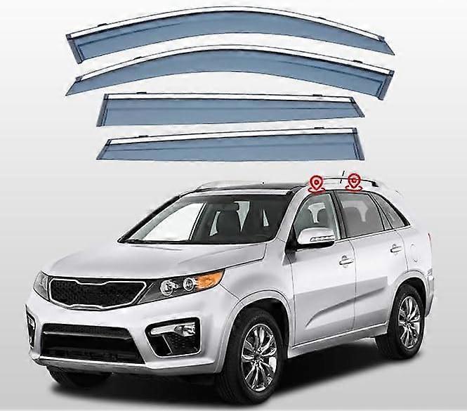 Auto Windabweiser Car Window Deflector For Kia Sorento 2009-2014, Side Window Visor, Rain Shield