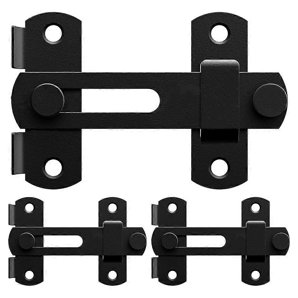 Heavy Duty Door Latch Lock Set Reinforced Security Latch for Front Sliding Doors Durable Interior Door Lock No Key Entry
