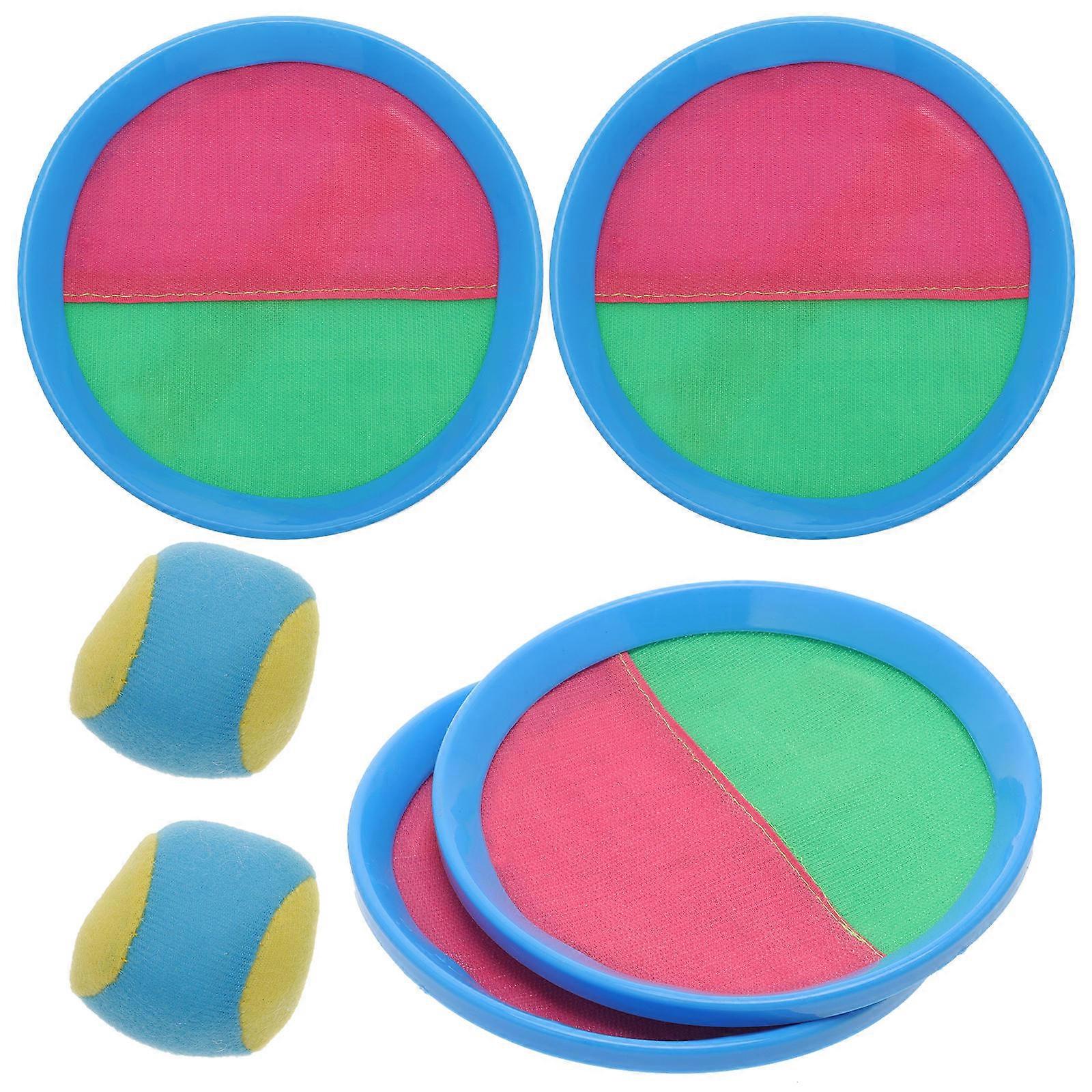 Catch Game For Toddlers 2 Sets Paddle Kids Playthings Hand 18.5x18.5cm Indoor Occasion