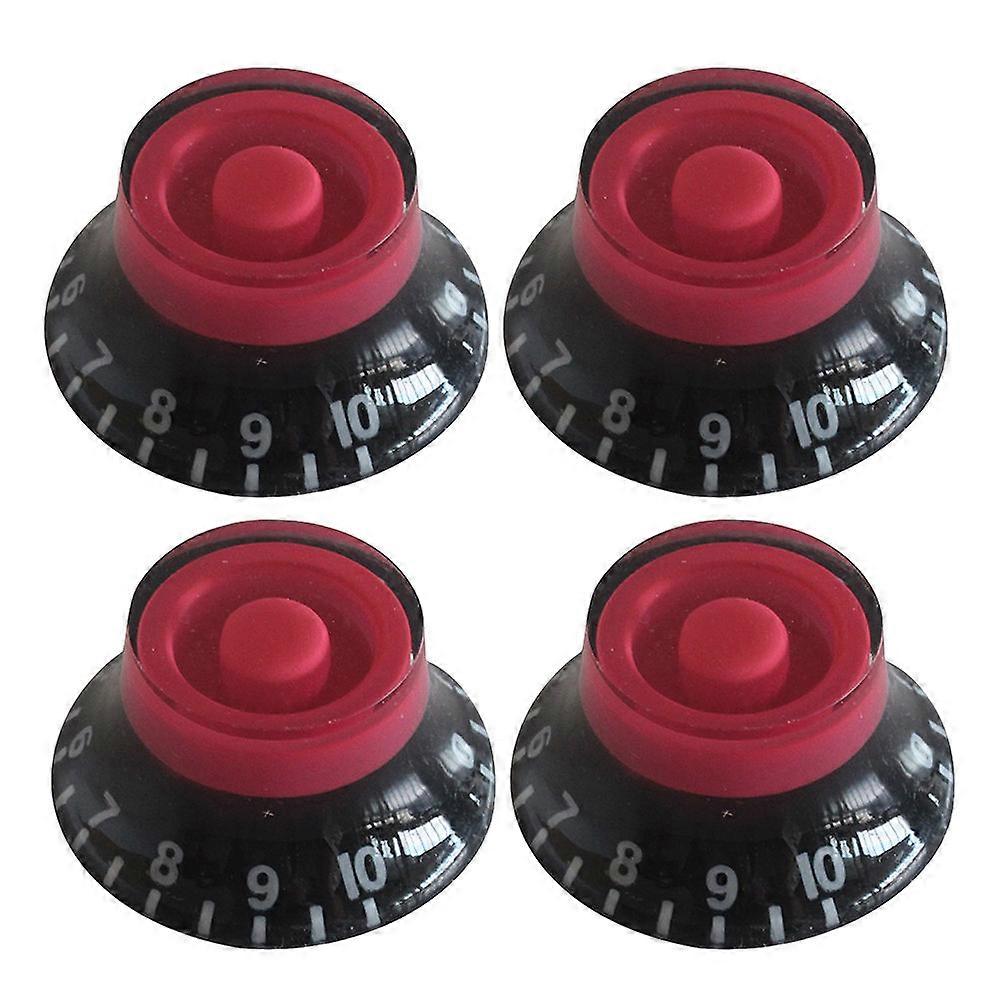 Tone Control Knobs Round Style Electric Guitar Parts Replacement Multi Color 4Pcs Set For Musicians