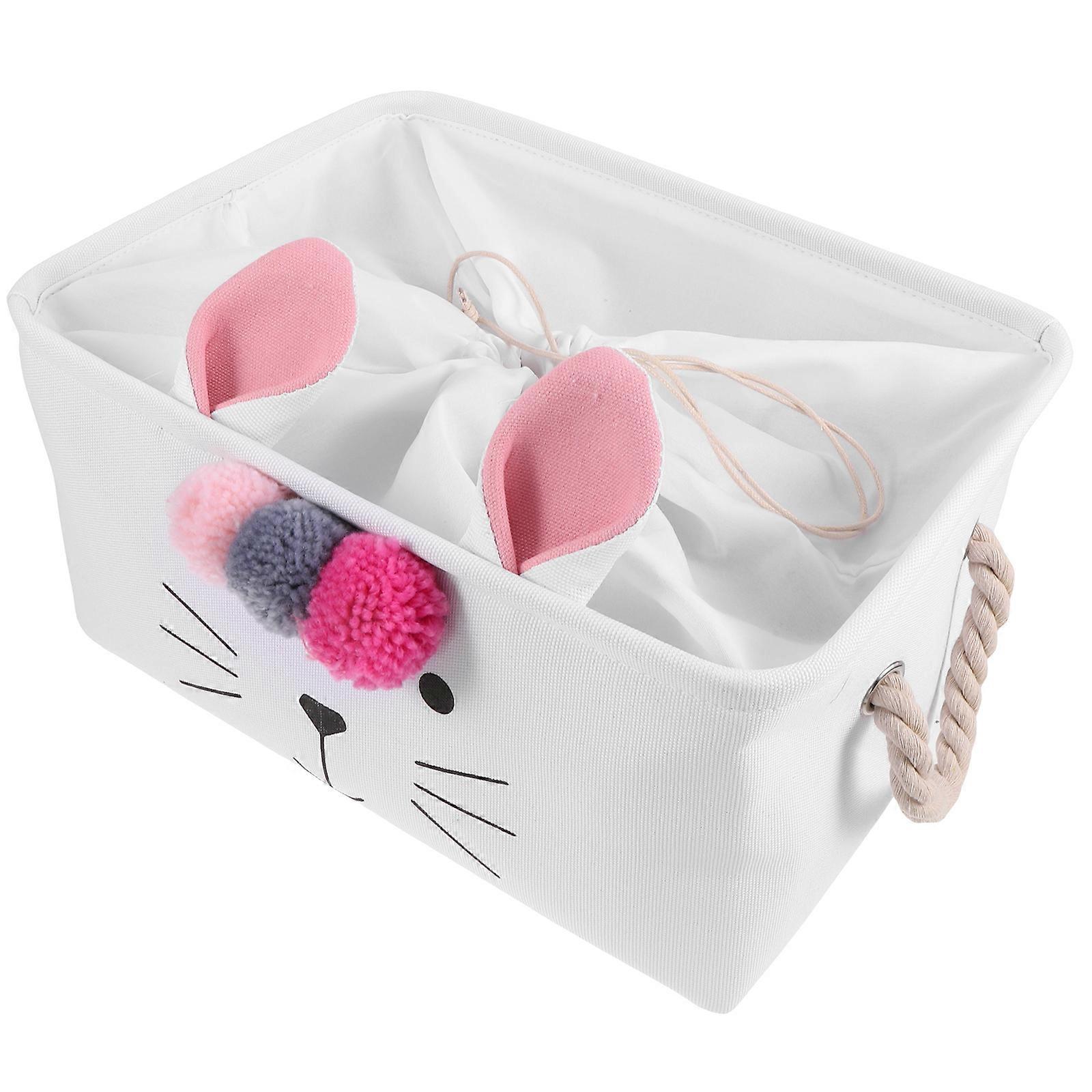 Foldable Toy Storage Bin For Adults With Rectangular Shape And Easy To Clean Feature 1Pcs Collapsible