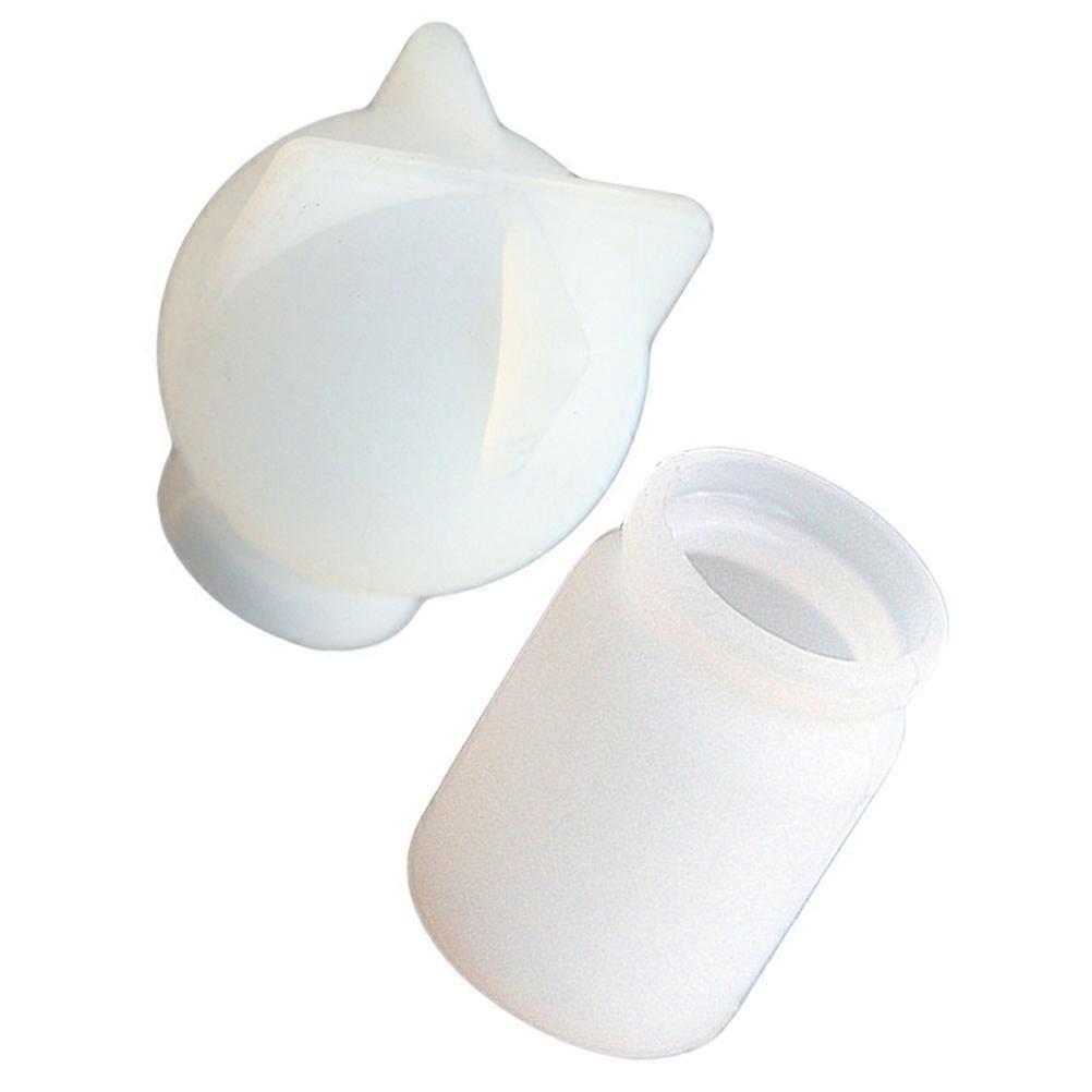 2pcs DIY Silicone Drift Bottle Mold for Miniature Crafting Easy to Use Pendant Mold for Dry Flower Decoration, Flexible and Durable Design
