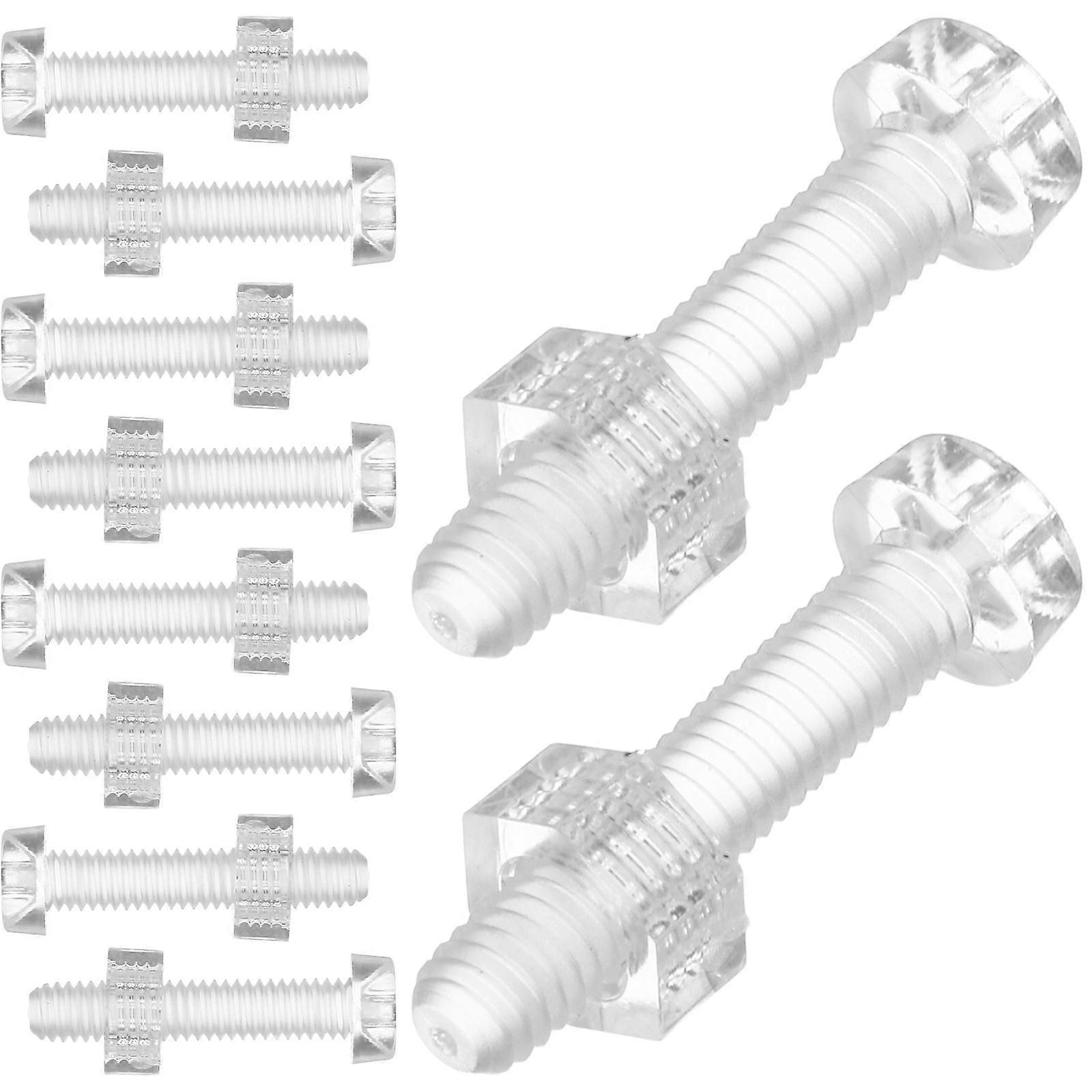 It seems like you're referring to a product description for a set of **transparent acrylic screws and bolts**, likely used for **woodworking, cabinet