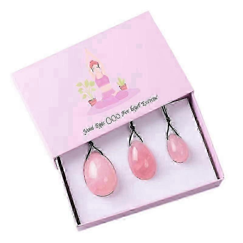Yoni Eggs 翡翠石卵 女性用 PC 筋肉をトレーニングする、ピンク Yt 3Pcs/Seta