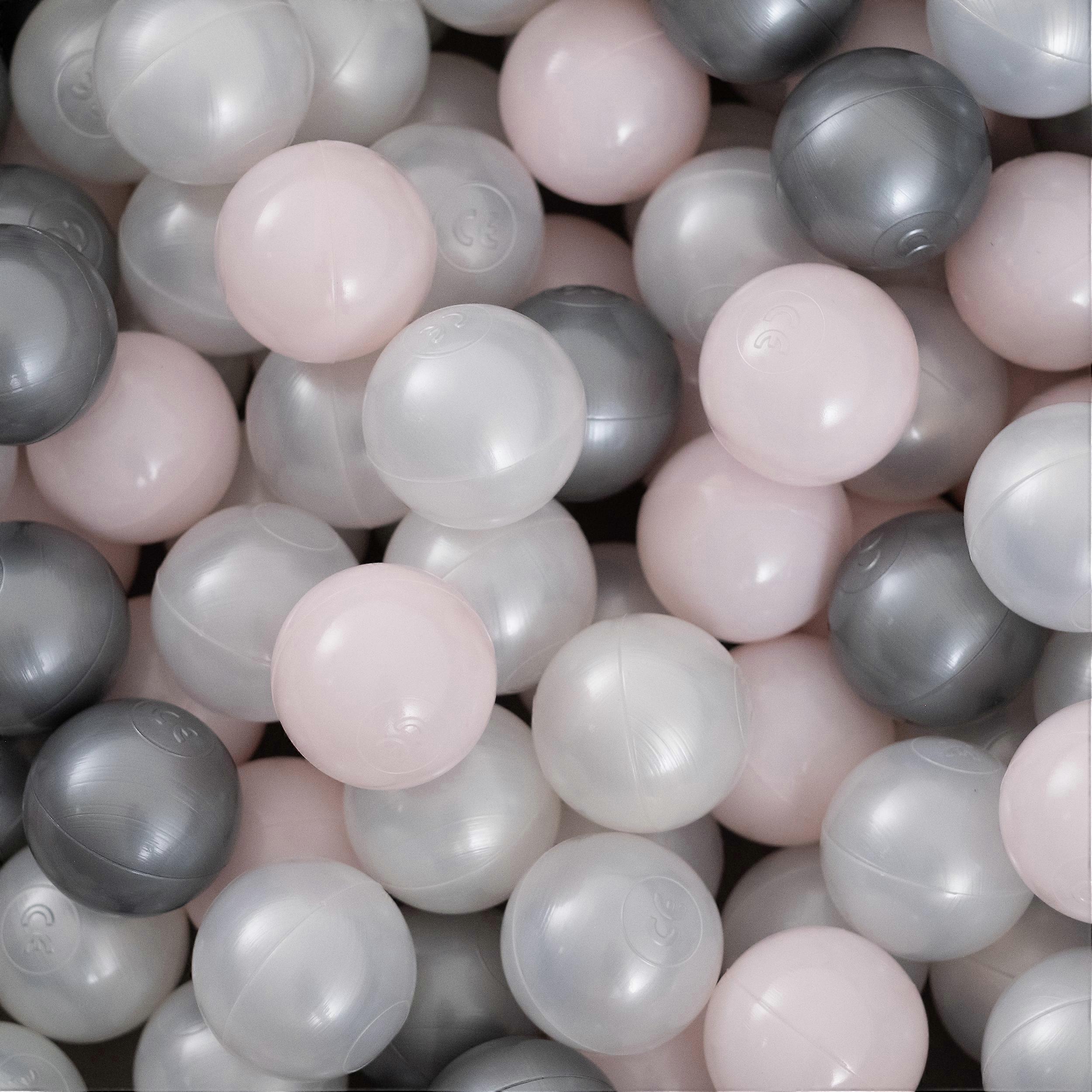 Misioo Dry Pool Balls 450 τμχ: Pearl Silver Pearl Light Pink