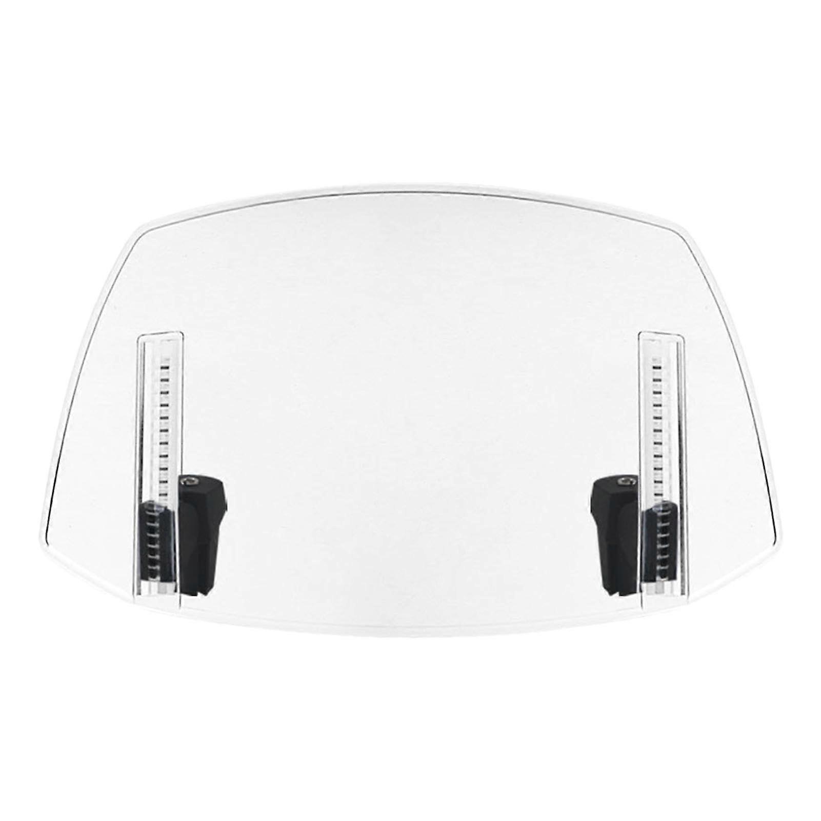 Motorcycle Windshield Clip - Adjustable Windshield Deflector Extension for Improved Comfort, Transparent, Universal Fit