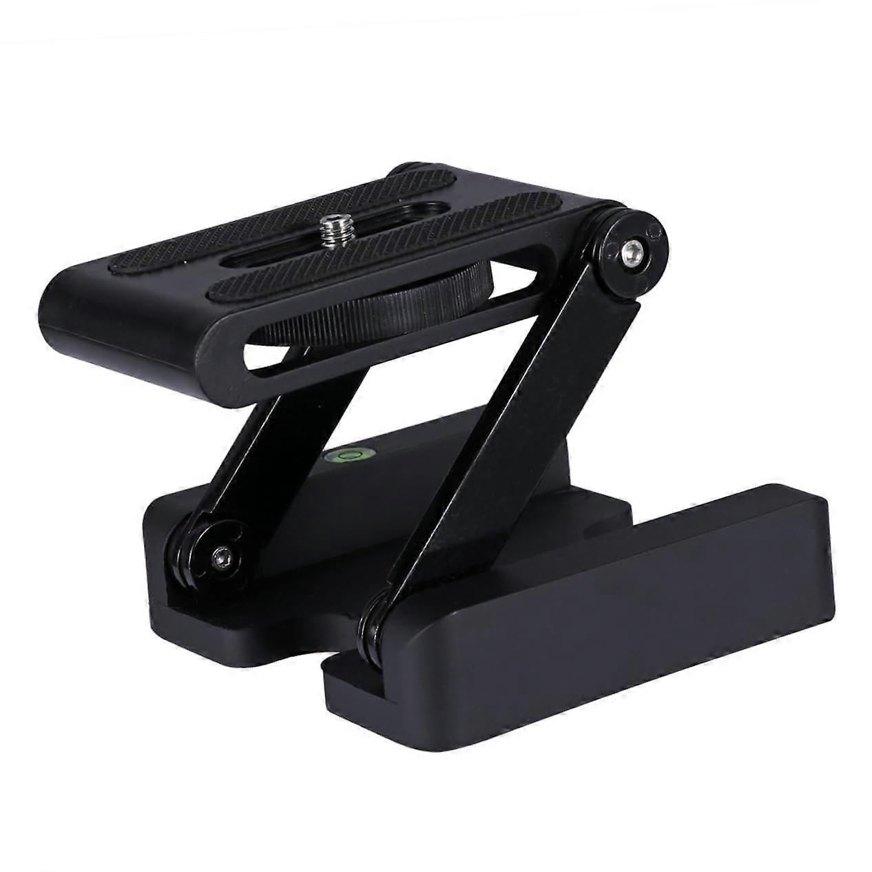 Z-Shaped Foldable Camera Stand 1-Piece With Mounting Plate For DSLR Outdoor Use Black