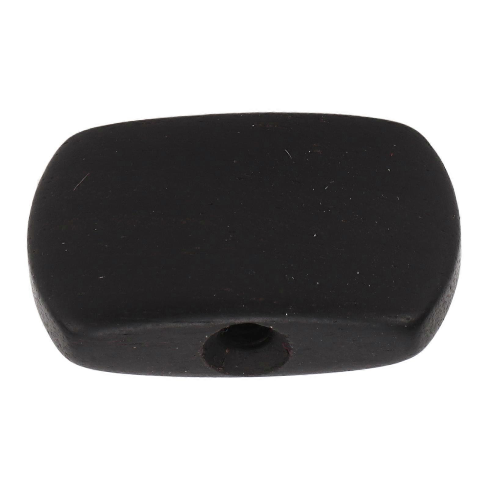 6Set Guitar Tuning Peg Buttons Ebony Metal Tuner Machine Head Button for Electric GuitarsLarge Rectangle 