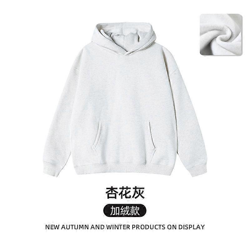 Loose Hooded Sweater Women's Korean Version Fleece Jacket Long Sleeves Spring And Autumn Lazy Style Versatile Solid Color Coat