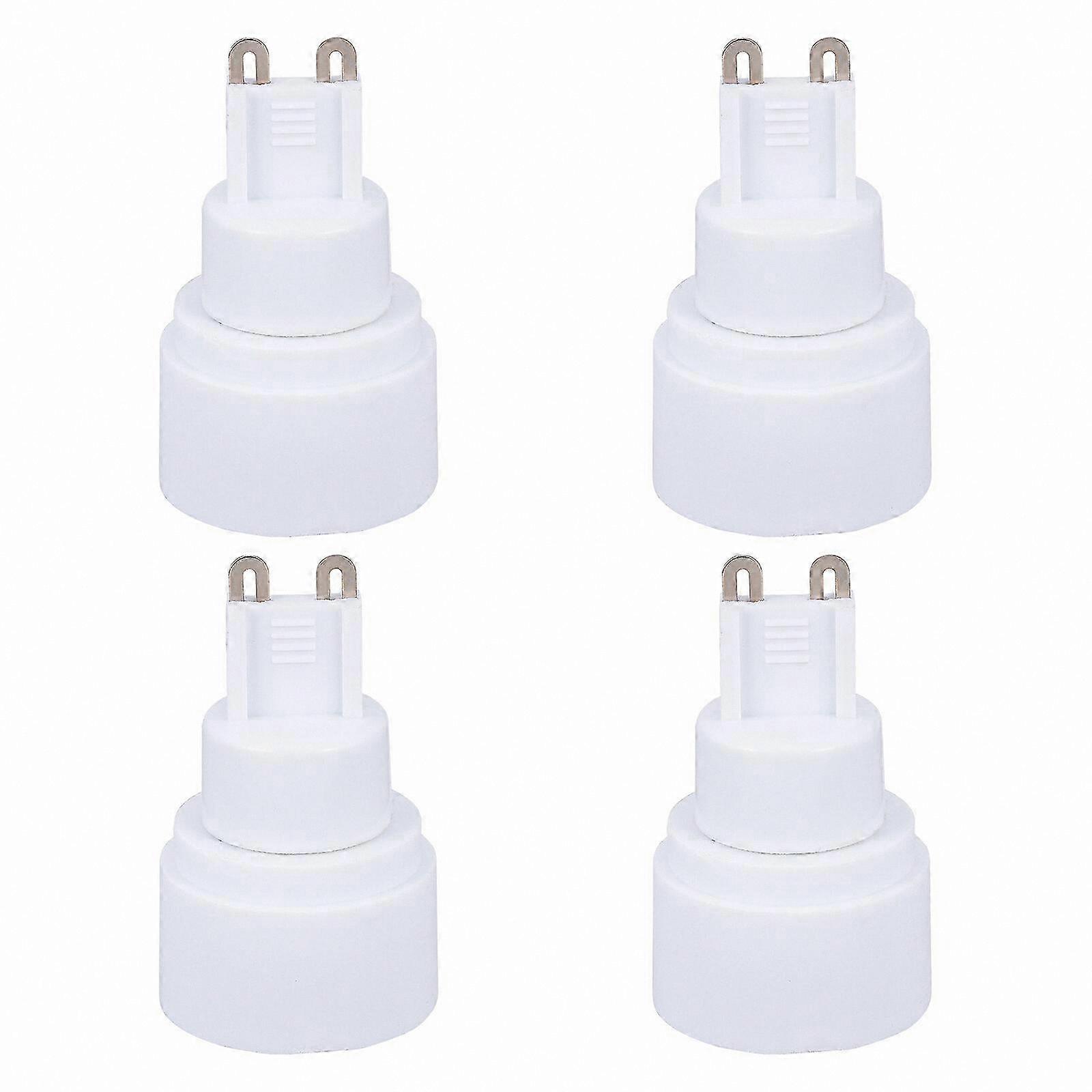 4-Pack G9 to E14 Lamp Socket Adapters for Light Bulbs