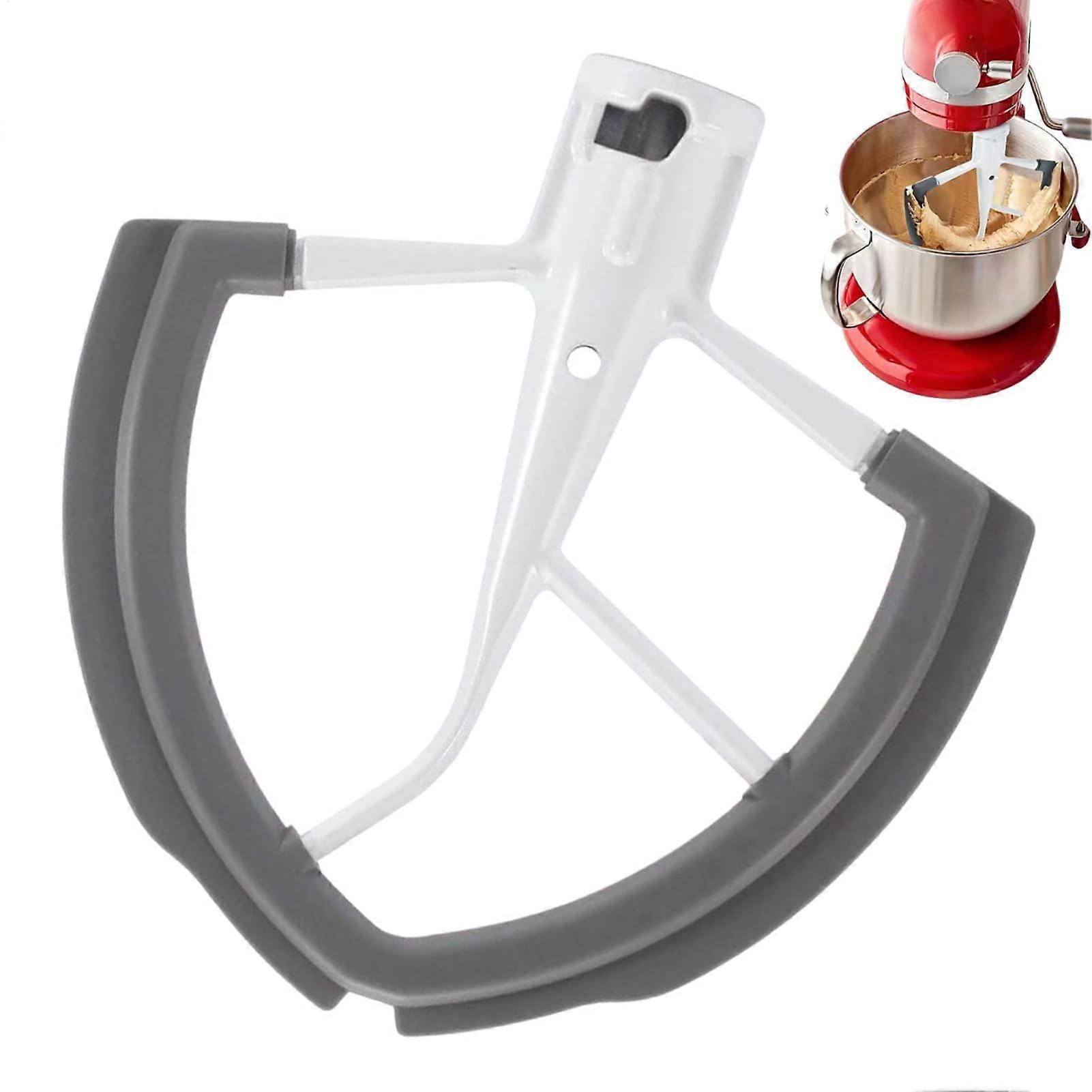 Flex Edge Beater Scraper Paddle Attachment For Stand Mixers, Flexible Silicone Bowl Scraper, For Mixing Baking Prep
