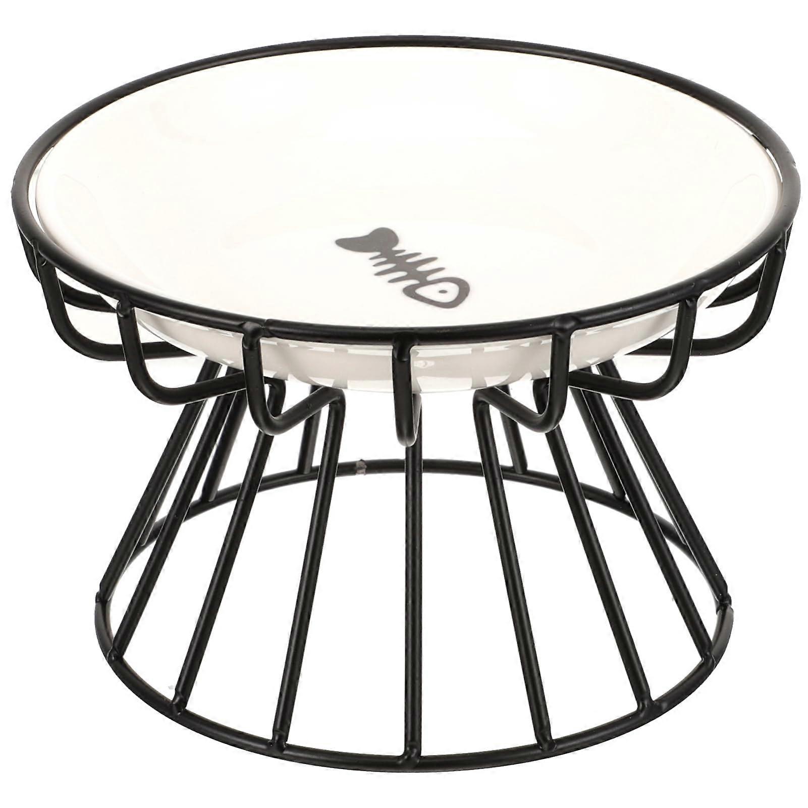 Raised Cat Food Bowl Set Elevated Pet Bowl with Stand Decorative EasytoUse and Safe Material for Cats and Dogs