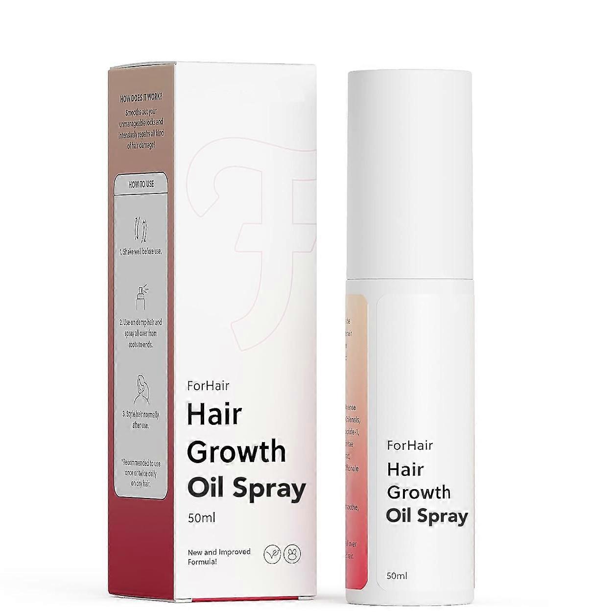 Advanced Hair Growth Oil Spray - Μη λιπαρή φόρμουλα χωρίς ορμόνες - Προωθεί παχύτερα φυσικά μαλλιά