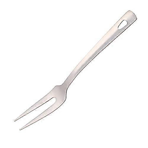Large Meat Fork, BuyGo Grill Fork Stainless Steel Cooking Fork, Heat Resistance, 12.28 Inch, Silver Large Serving Fork Silver
