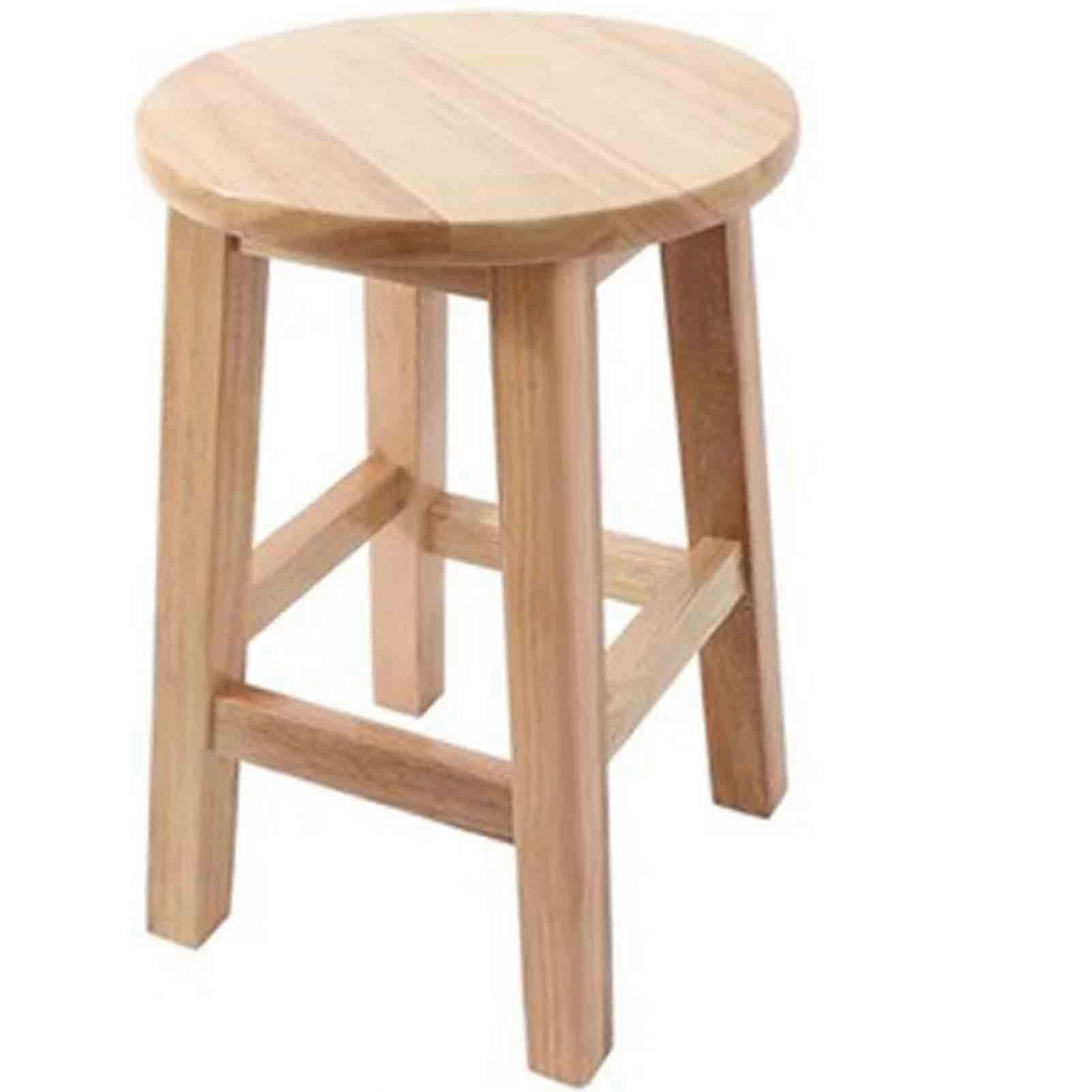 Portable Solid Wood Small Round Stool Simple Bedroom Coffee Table Seat Log Colour 30*40cm