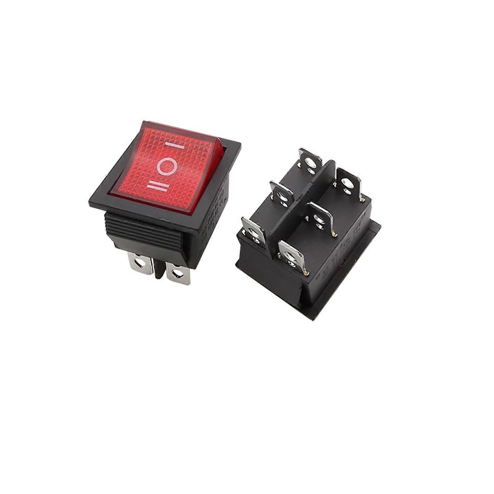 KCD4 Rocker Switch 25 x 31 mm 4/6 Pin AC 16A 250V 20A 125V ON/OFF Push Button Snap-In Boat Switch
