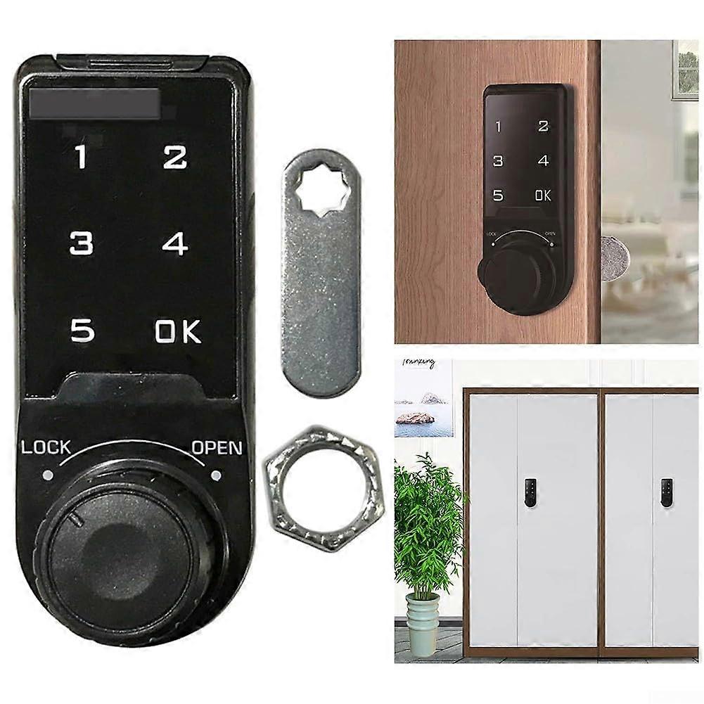 Smart Door Lock Electronic Password Lock Digital Locker Lock With Touchscreen 30x30 mm Cabinet Lock For Lockers Hotels