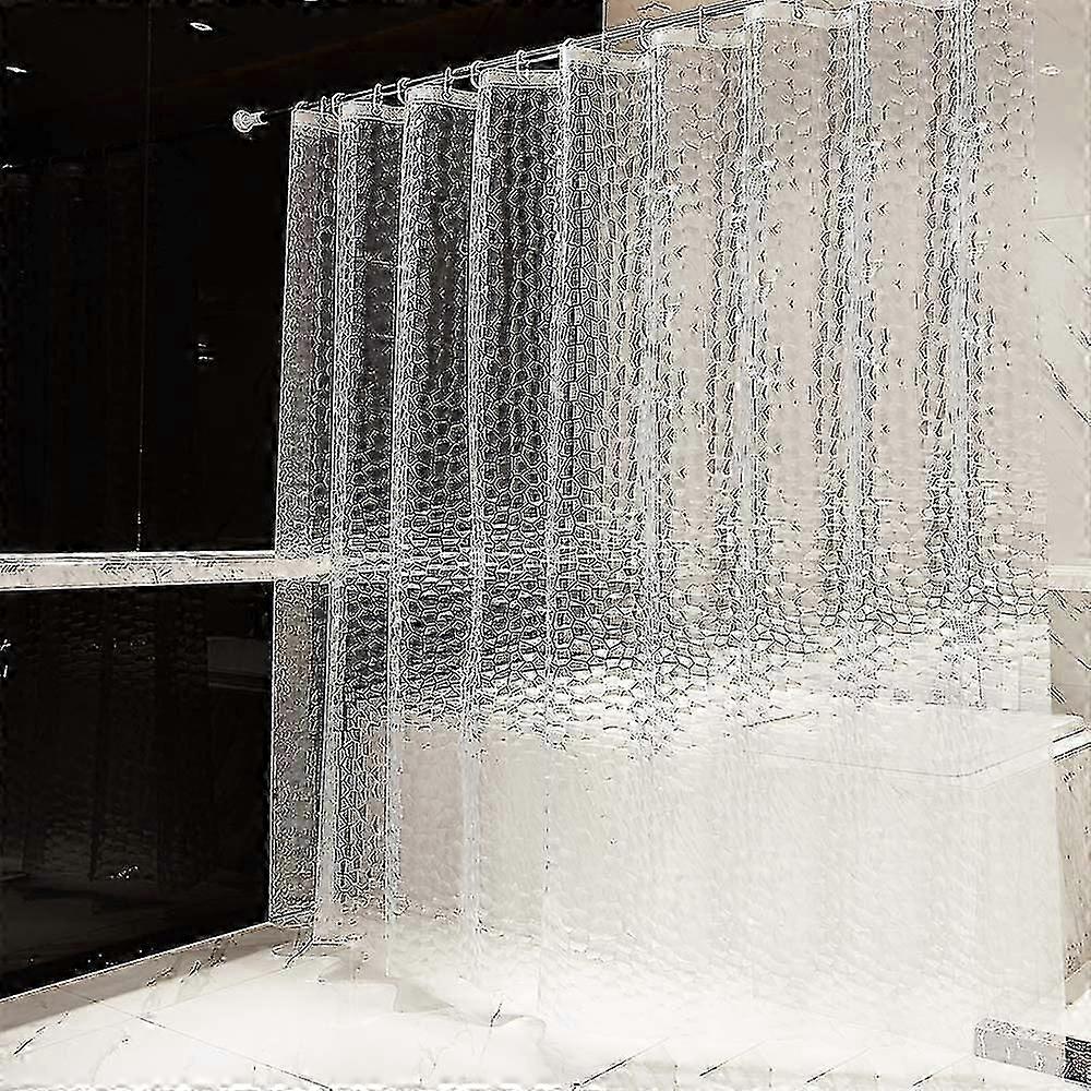 Shower Curtain 240 X 200 Cm Mildew Resistant Shower Curtain Extended Pvc Free Environmentally Friendly