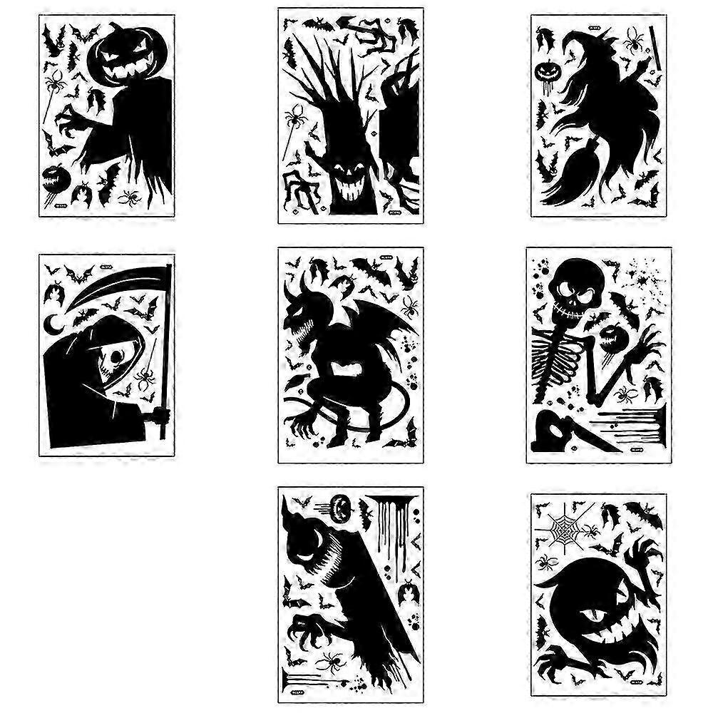Halloween Decorations, Halloween Party Window Clings, Eight Patterns