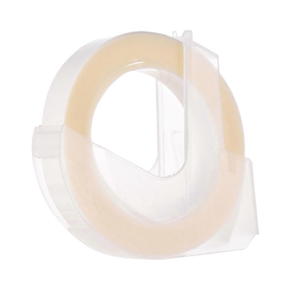 3D Plastic Embossing Label Tape Refill for DYMO 12965 1610 Label Maker with 3/8 Inch * 9.8 feet, 1 Roll Transparent