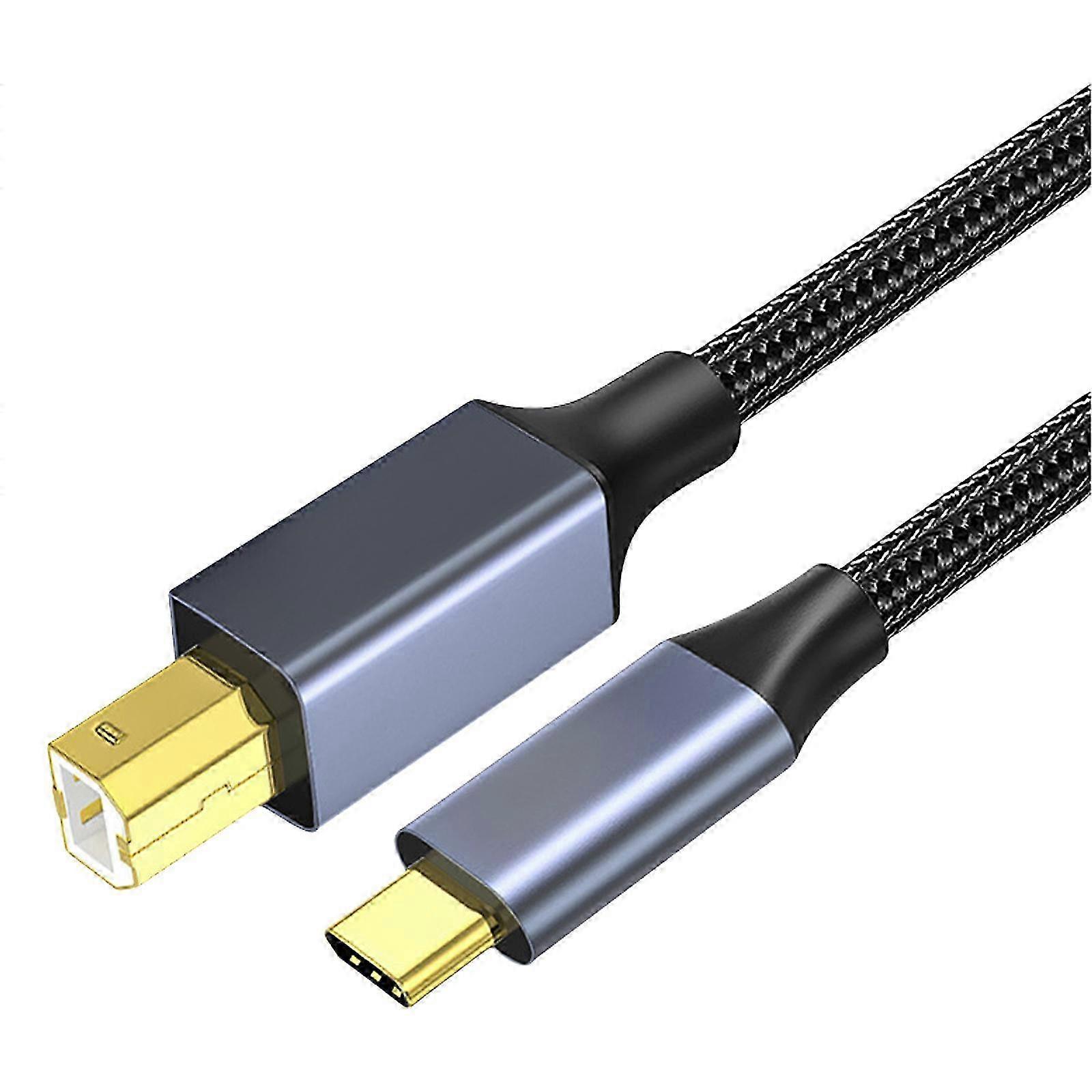 USB C to USB B Printer Cable, a Type C Male to TYPE B Scanner Printer Cord for Laptop, Computer, Controller