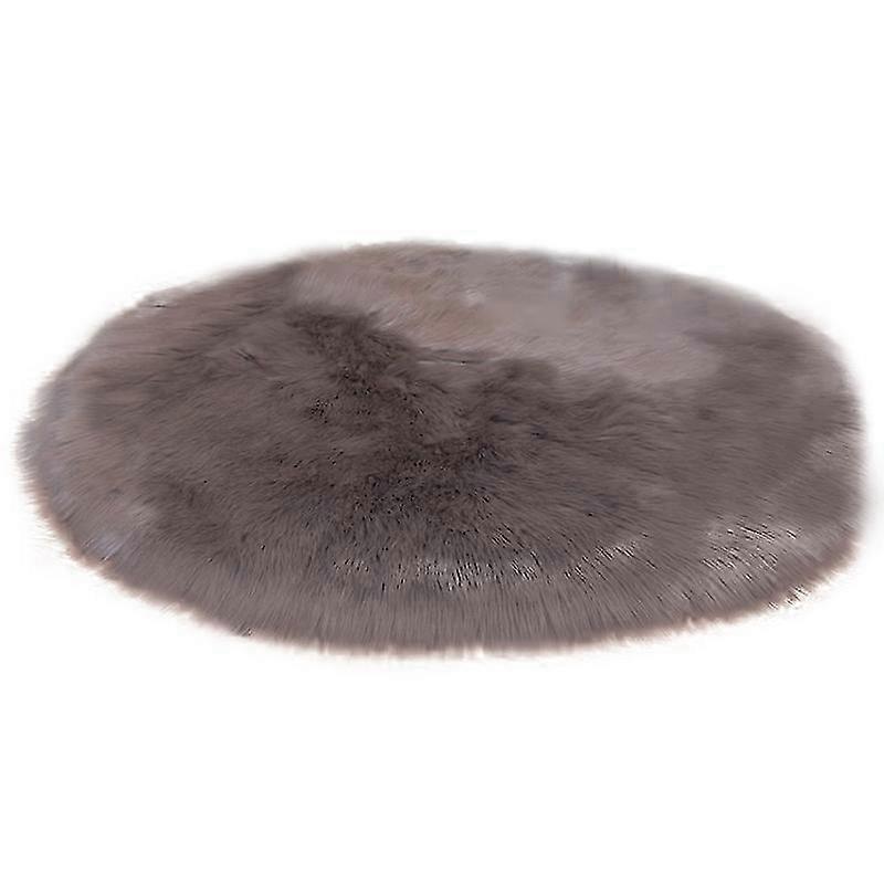 Nail table fuzzy carpet, non-slip fuzzy round carpet plush carpet