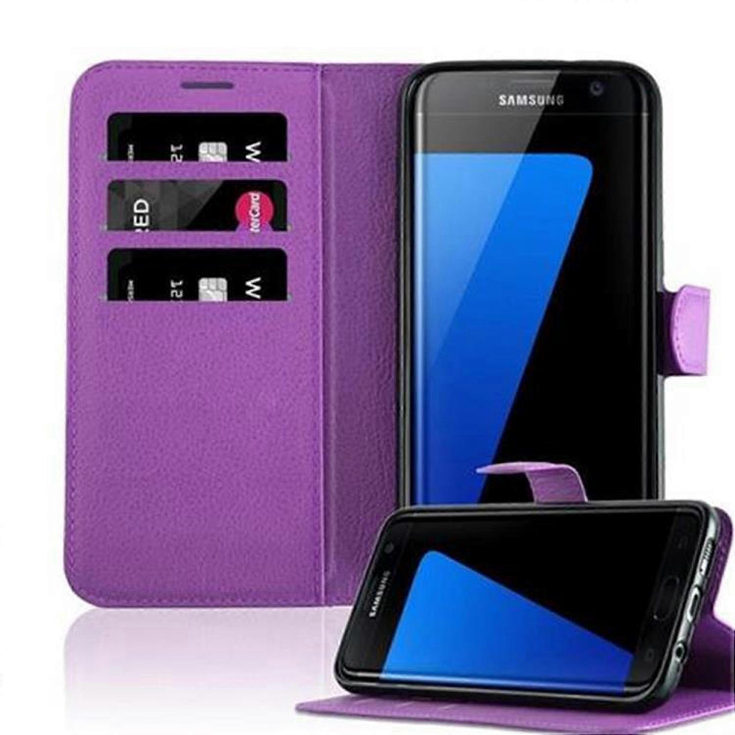 Samsung Galaxy S7 EDGE Case - Protective Case with Card Slots and Stand Function